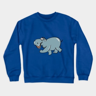 funny hippo for everyone Crewneck Sweatshirt